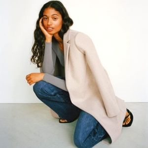ZARA Overcoat with Lapel Collar